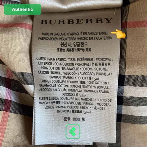 how to know if a burberry coat is real|authenticate Burberry item.